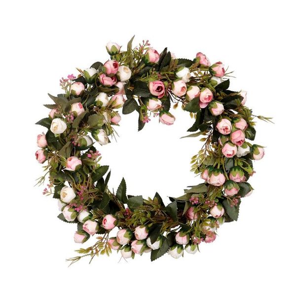 

christmas flower wreath rose garland with elegant for home wall door and window decoration wedding decoration
