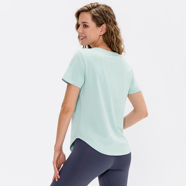 

a legging style womens loose yoga short sleeve breathable running casual t-shirt elastic quick-drying workout clothes 12218yoga short8678952, White;red