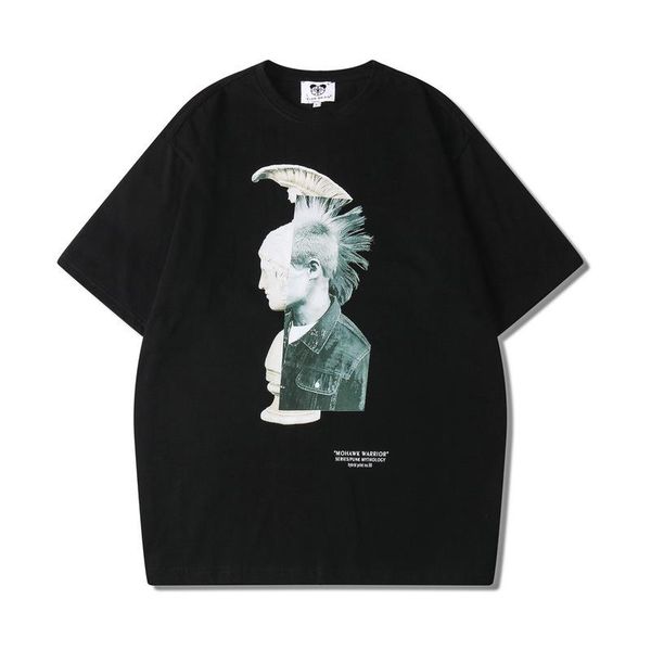 

men's t-shirts hip hop punk avatar print men t shirt short sleeve graphic tees streetwear summer clothes for women tshirt camisetas ho, White;black