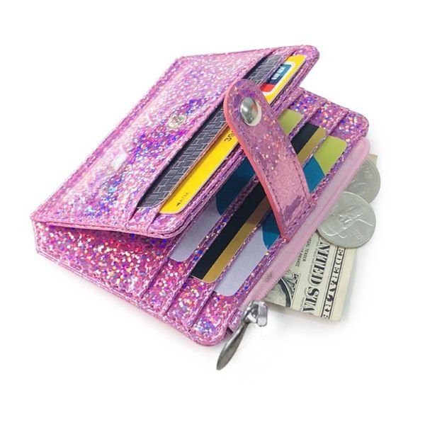 

card holders women wallet cards holder simple travel lichee leather case business package, Brown;gray