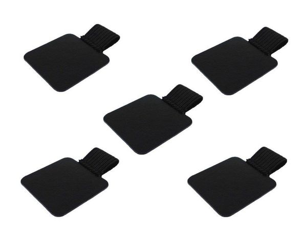 

refills 5pcs self-adhesive leather pen holder with elastic loop for notebooks, journals, planners and calendars, Black;red