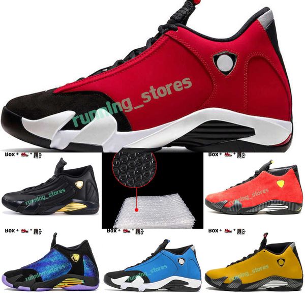 

jumpman 14 men basketball shoes hyper royal candy cane thunder gym red blue grey trainers 14s se black toe white mens sports sneakers1968