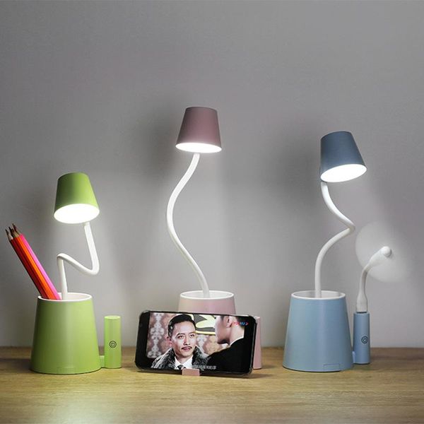 

book lights creative eye protection table lamp1200mah rechargeable led light multi-function touch usb flexible children kids reading