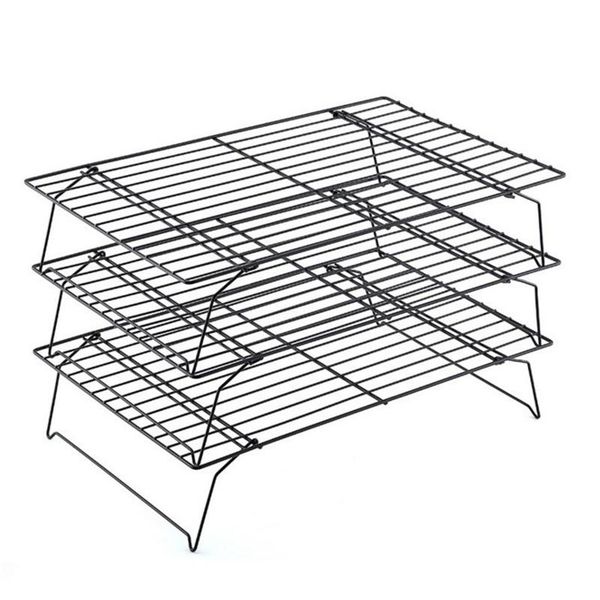 

other bakeware stainless steel foldable three-layer cookie cooling rack baking bbq tools home kitchen accessories