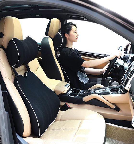 

seat cushions car pillow headrest neck rest head support cushion breathable memory foam slow rebound guard lumbar universal