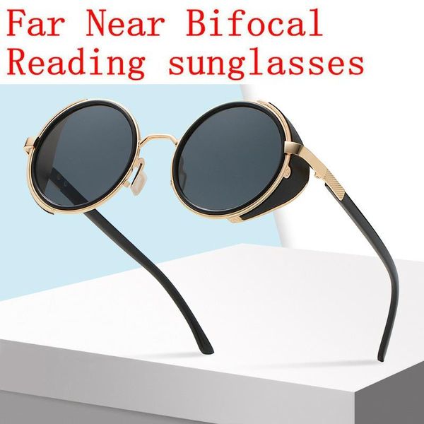 

sunglasses 2021 bifocal reading sun glasses women men multifocal presbyopia round diopter 1.0 to 4.0 nx, White;black