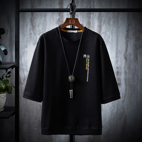 

2021 t-shirt soliloquies new letter print men's short sleeve o-neck tees male fashion shirt chf9, White;black