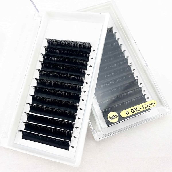 

yms 2021 new design 3d eyelashes extension professional 8-15mm eyelash individual luxury package eyelash extension easy fan volume