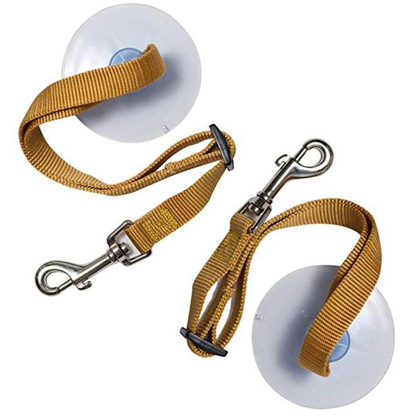 

dog collars & leashes pet bathing tether straps, leash bath beauty fixed rope bathtub suction cup for cats dogs,2 pack