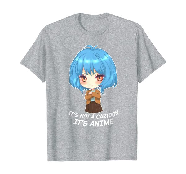 

it's not cartoon it's anime chibi otaku mangaka gift t-shirt, White;black