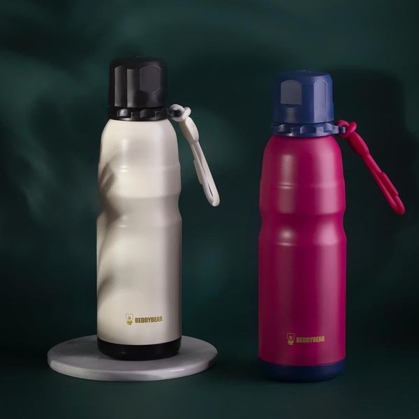 

water bottles 500ml stainless steel bottle vacuum insulated flask garrafa termica sport chilly creative mug marble head cup
