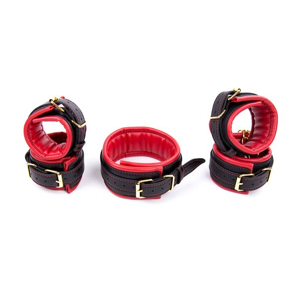 

thierry 3 types superior quality collars wrist cuffs ankle cuffs for roleplay couples game fetish bondage restraints