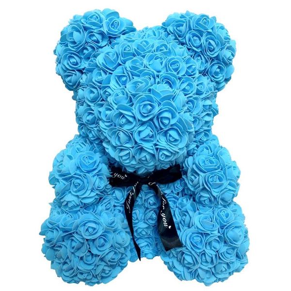 

25cm roses bear valentine's day teddy bears holiday high-grade diy gift wedding decoration led light with rose flower balloons