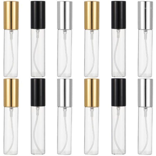 

storage bottles & jars 12pcs 10ml refillable empty perfume atomizer travel glass