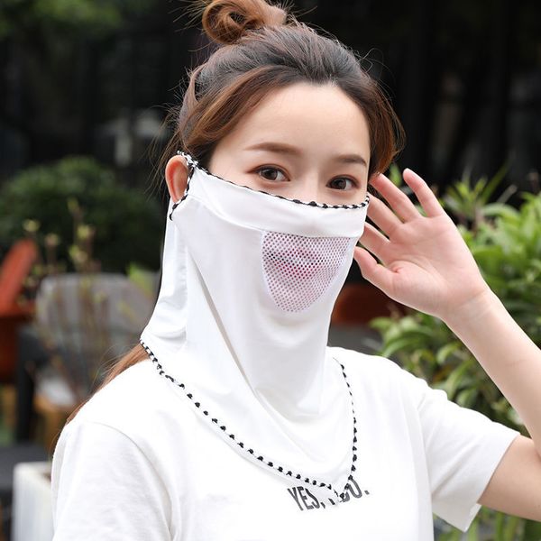 

summer women's anti puff mask sunshade ice silk breathable fashion thin veil