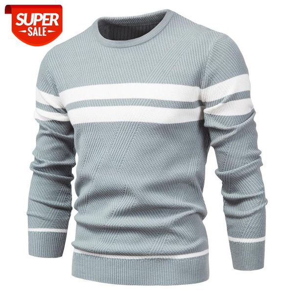 

new autumn pullover men's sweater o-neck patchwork long sleeve warm slim sweaters men casual fashion sweater men clothing #jq18, White;black