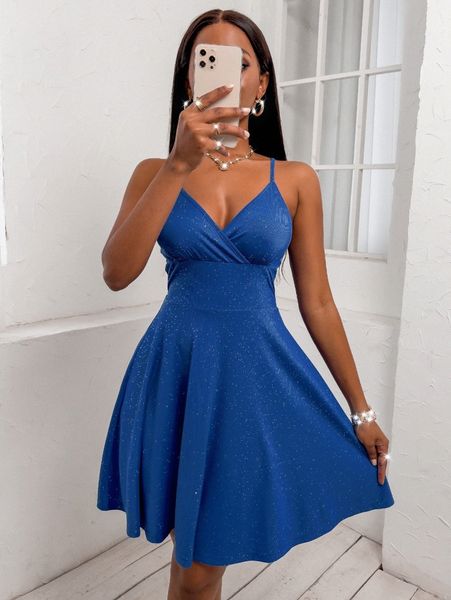 

criss cross back cami dress v9l4#, Black;gray