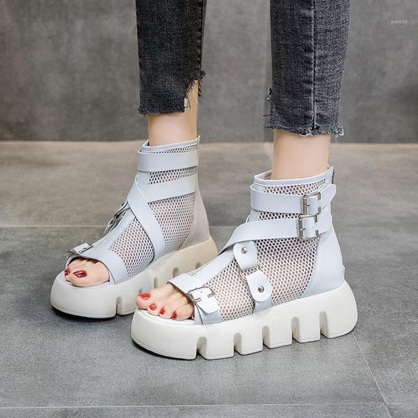 

boots brand women's shoes flat platform boots-women fashion clogs lolita ladies rubber sandals med summer elegant 2021 flo1, Black