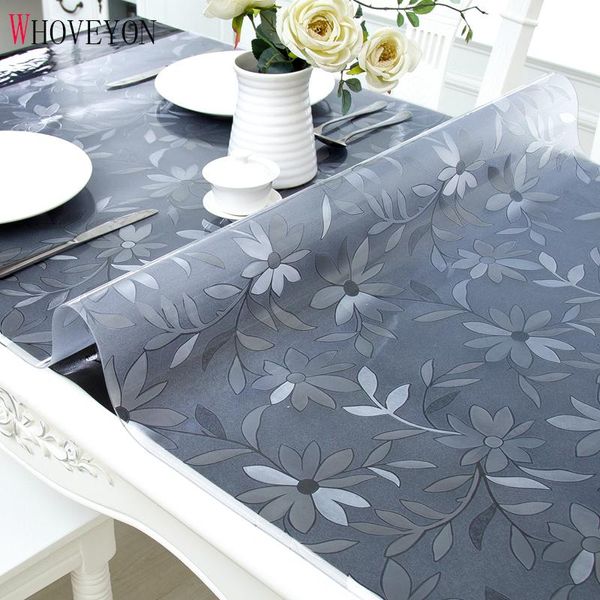 

table cloth whoveyon pvc tablecloth transparent waterproof with kitchen pattern oil glass soft 1.0mm