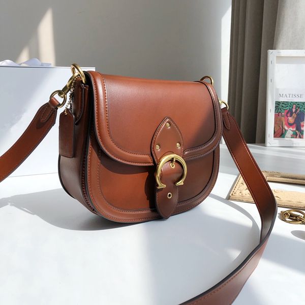 

2021 style messenger bag ladies brand handbag genuine leather evening bag