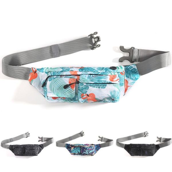 

waist bags casual for man and women nylon waterproof fanny pack travel shoulder bag pouch belt printing