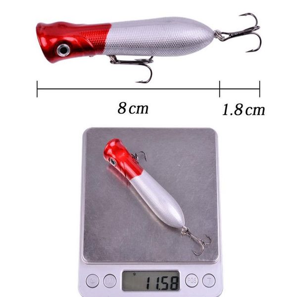 

20pcs/lot fishing lure set 2 models 20 color mixed minnow popper lure crank bait fishing tackle ba jllpar