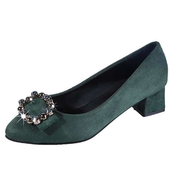 

dress shoes woman wild crystal flock rubber pointed toe noble high heel slip-on expensive four seasons, Black