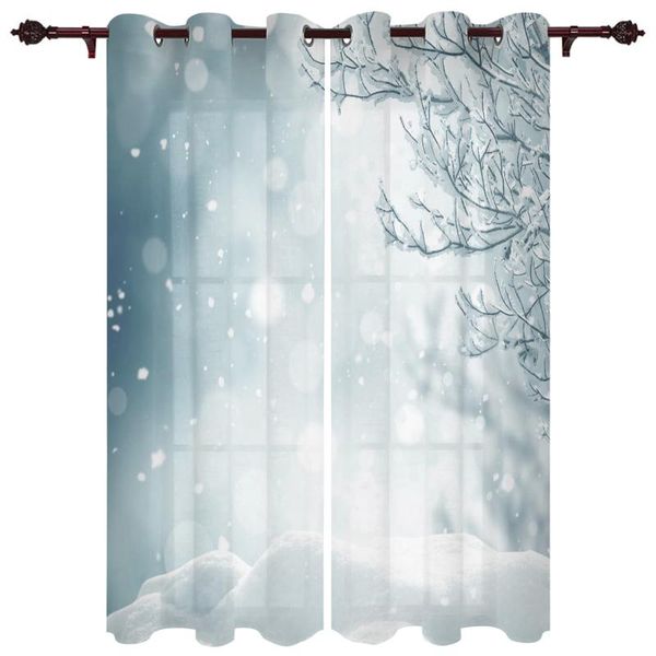 

translucent luxury curtain winter snowflakes living room closet kitchen bedroom home decoration exquisite window curtains