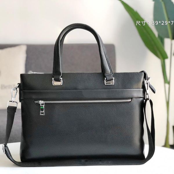 

briefcases 2021 causal briefcase bag for men famous desinger handbag genuine soft leather flap shoulder purse coumputer