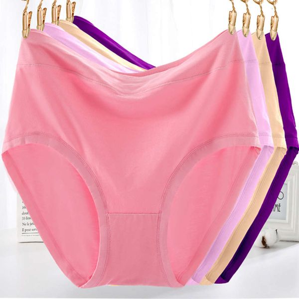 

large female middle high waist briefs, Black;pink