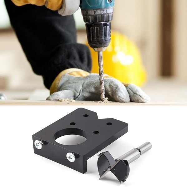 

professional hand tool sets 35mm diy locator hole drill template woodworking punch hinge opener guide door cabinets kit