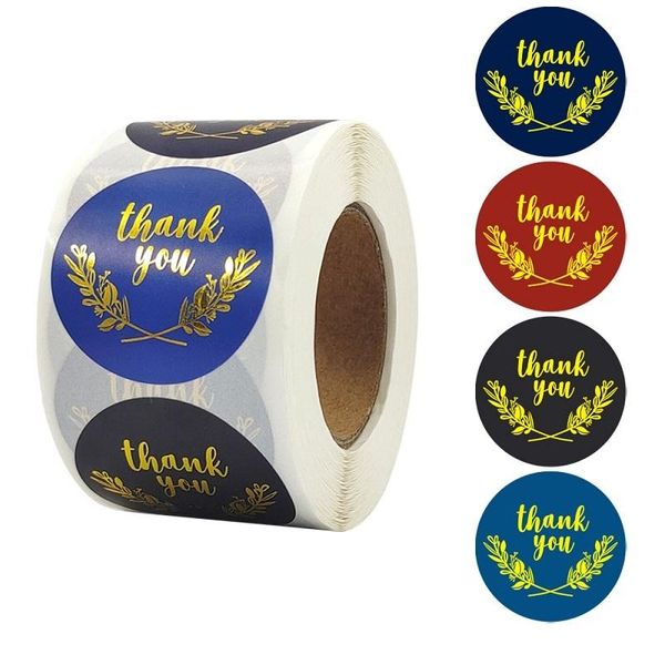 

gift wrap thank you decoration sticker stamping laser silver kraft paper printing label diy packaging party supplies