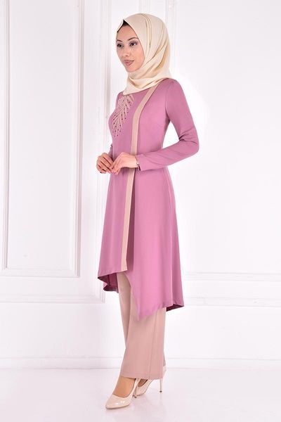 

ethnic clothing patterned combine rose dried 01 asm2269, Red