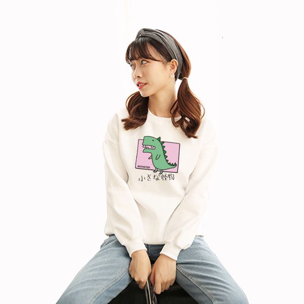 

2021 new sweet japanese style. slick sweater and sweater. high school girl winter monster. 1ovo, Black