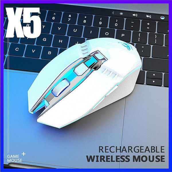 

mice wireless gaming mouse rechargeable led light optical for pc as99