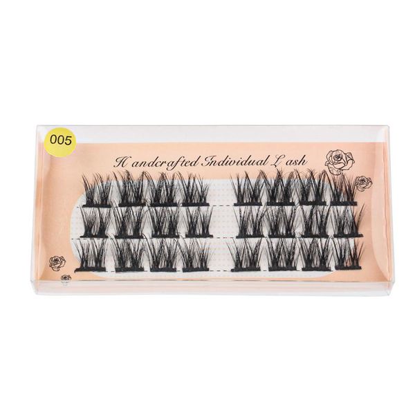 

false eyelashes individual cluster 3d volume mink grafting fake segmented eyelash extension bunche