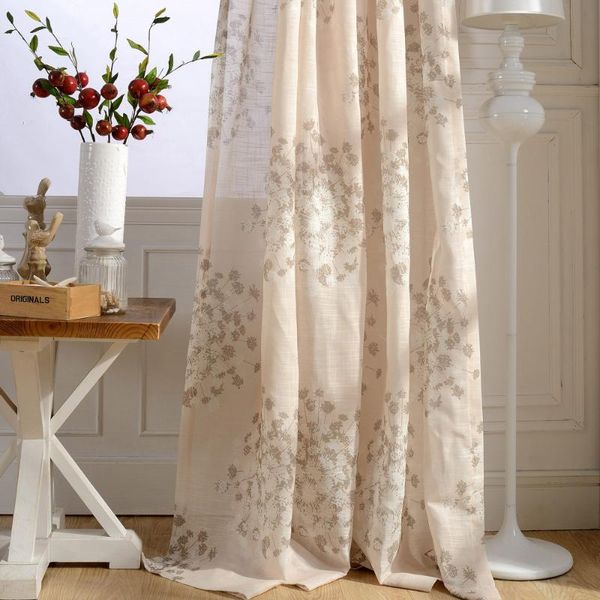 

dandelion print sheer curtains for bedroom 1 panel polyester fabric custom made living room kitchen window drapes sale
