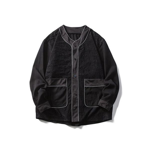 

women's jackets stitch loose fashion jacket q003, Black;brown