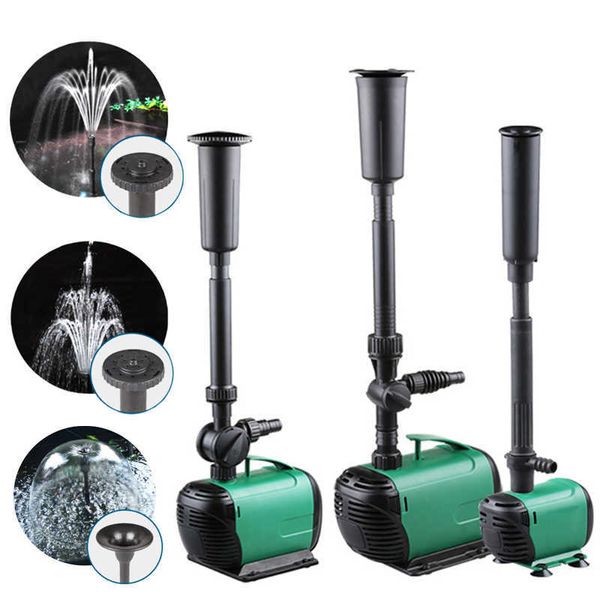 8/14/24/55 / ​​85W Multi Performance Fonte de Alta Power Bomba de Água Fountain Maker Pond Jardim Jardim Aquarium Fish Tanque Circular 210713