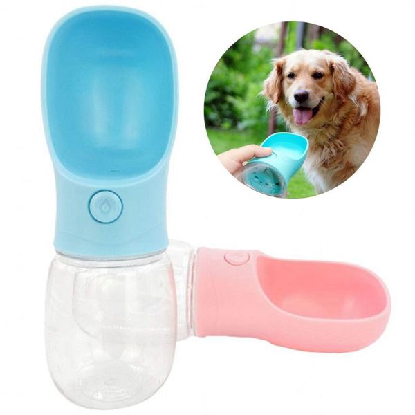 

dog bowls & feeders 2021 pet water bottle bowl portable drinking fountain outdoor travel cup for dogs cats kettle pets supplies