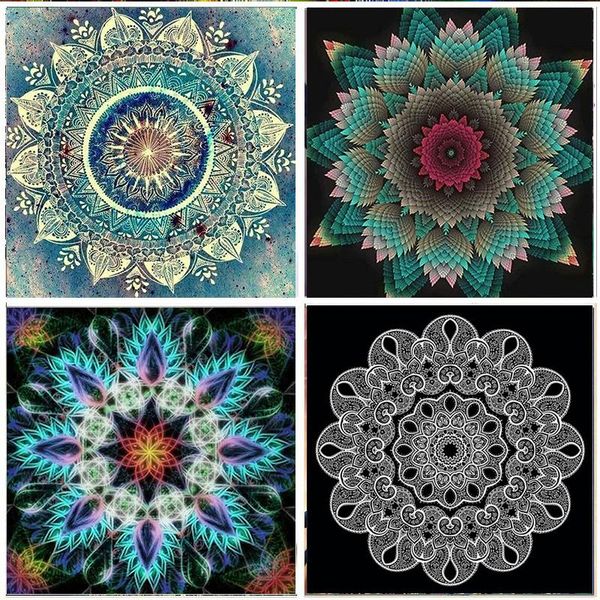 

5d diamond painting mandala flower full diamond beautiful diy embroidery mosaic cross stitch rhinestone home decoration handmade