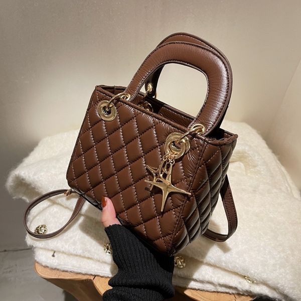 

autumn winter texture bag new handbags women's handbag fashion versatile messenger high sense hand bags women clutches casual