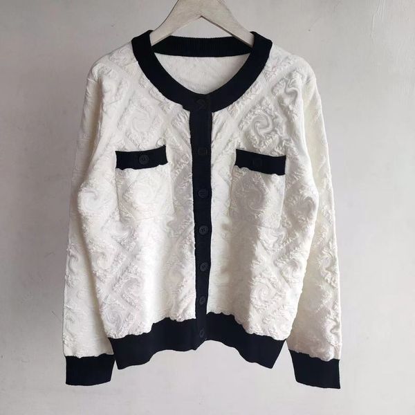 

women's sweaters designer women sweater knit letter knitted long-sleeved cardigan fashion casual jacket v-neck knitwear shirts 8eiv, White;black