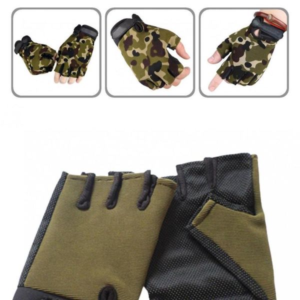 

ski gloves absorption practical stretchy half finger fitness for climbing