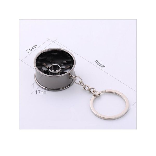 

wheel rim model keychain car key chain llaveros hombre creative hub design metal key ring cool chic gifts jlljpp