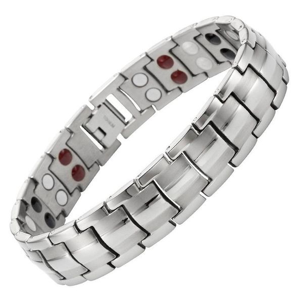 

link, chain product men's hip-hop style cuban punk alloy bracelet, Black
