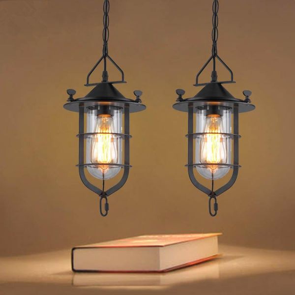 

pendant lamps coffee shop decoration lamp retro edison industrial style iron chandelier restaurant birdcage