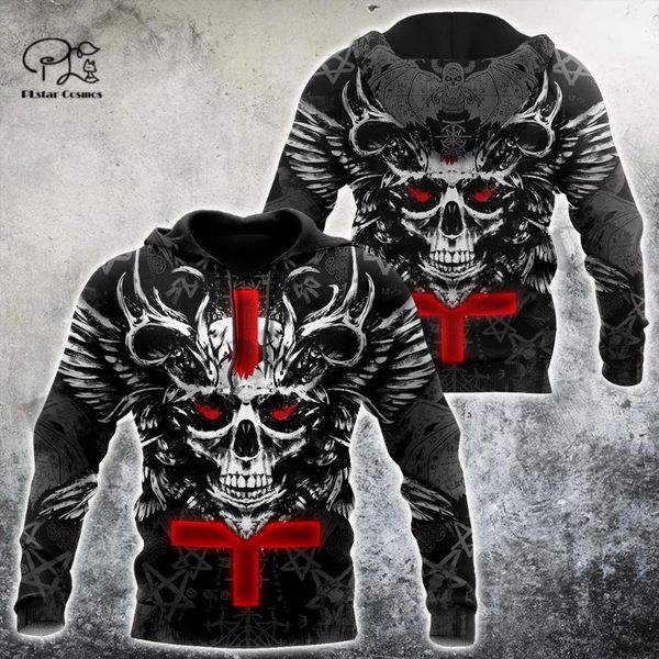 

men's hoodies & sweatshirts plstar cosmos 3dprint est satan satanic gothic devil art harajuku streetwear funny awsome casual hoodie/swe, Black