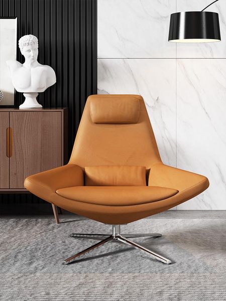 

decorative objects & figurines leather single sofa recliner casual swivel chair creative designer seat tiger reading
