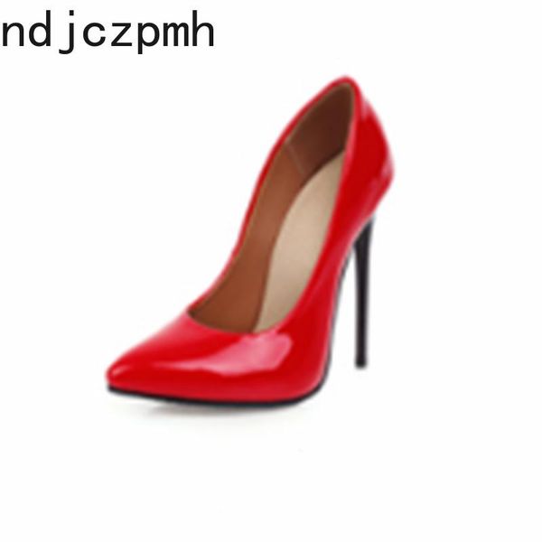 

dress shoes pumps the fashion spring and autumn shallow mouth pointed fine heel high women's plus size 34-48 black white